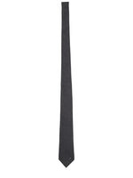 Black Horsebit Silk Tie 1