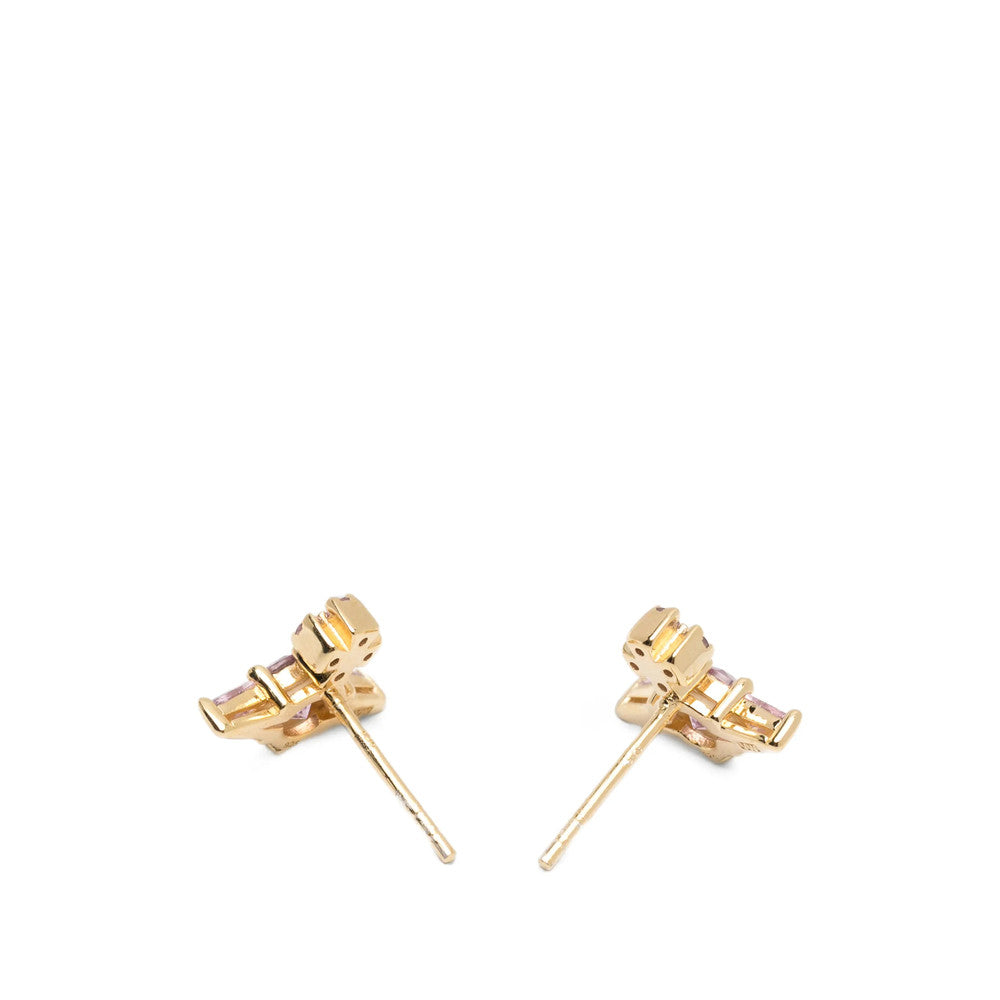 Golden Orb Stud Earrings 2