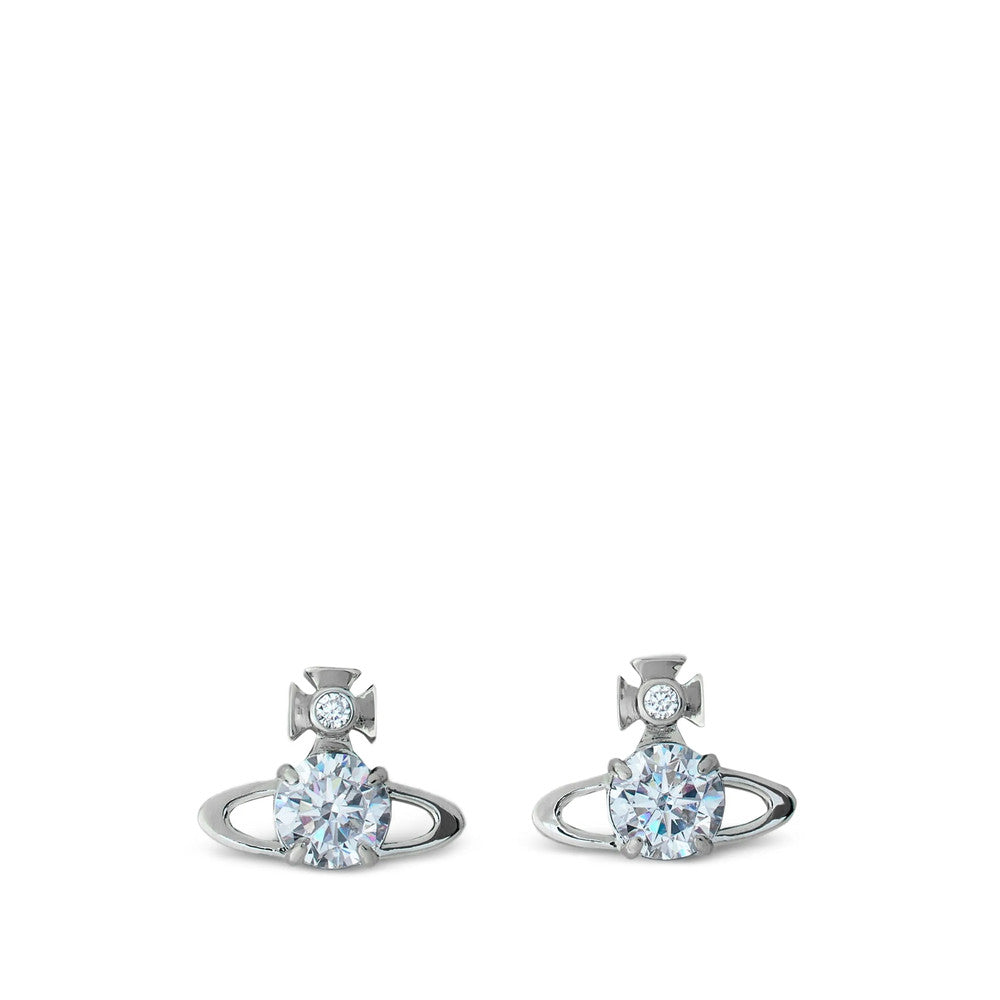 Silver Orb Stud Earrings 1