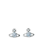 Silver Orb Stud Earrings 1
