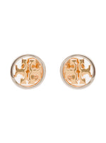 Golden Round Signature Earrings 1