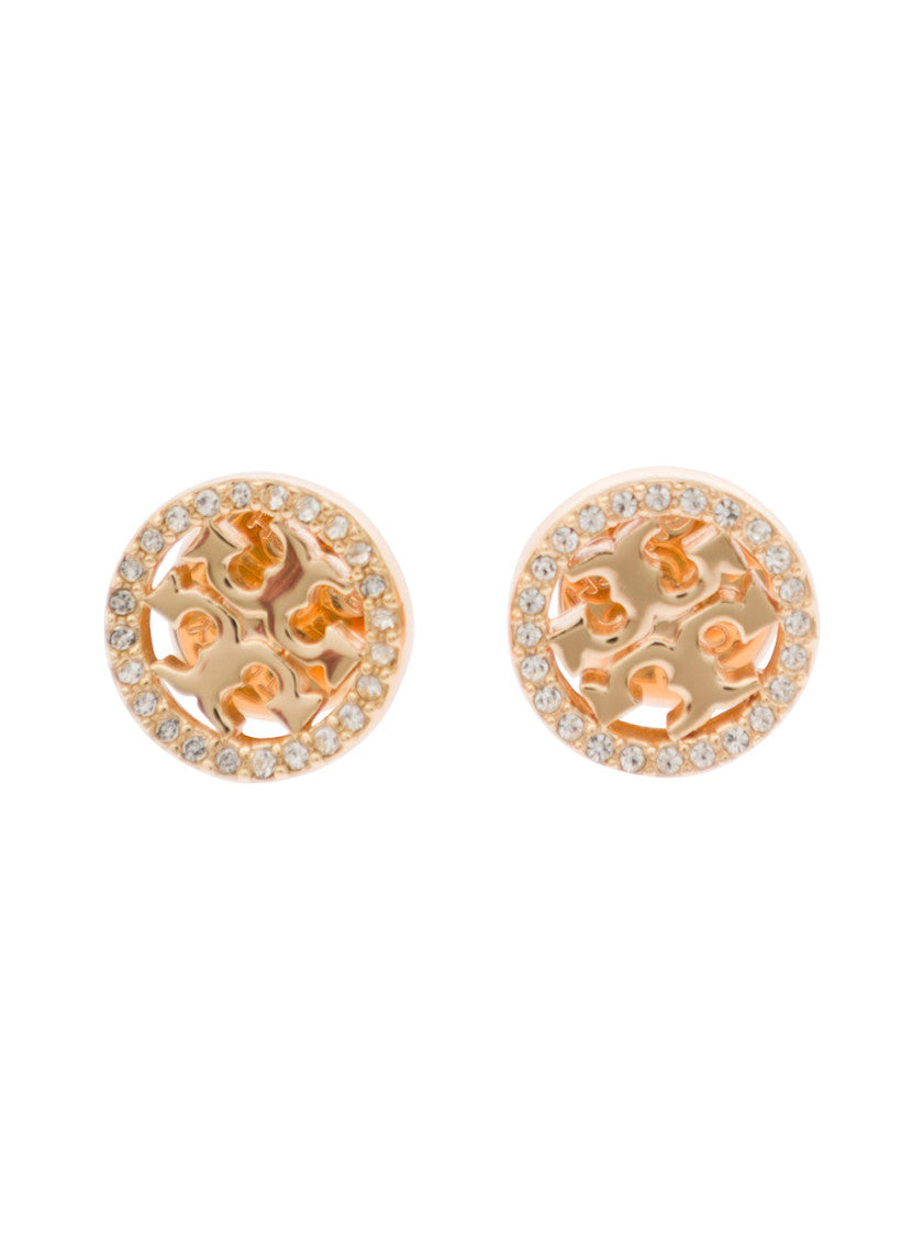 Golden Logo Stud Earrings 1