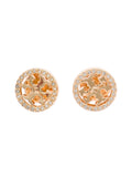 Golden Logo Stud Earrings 1