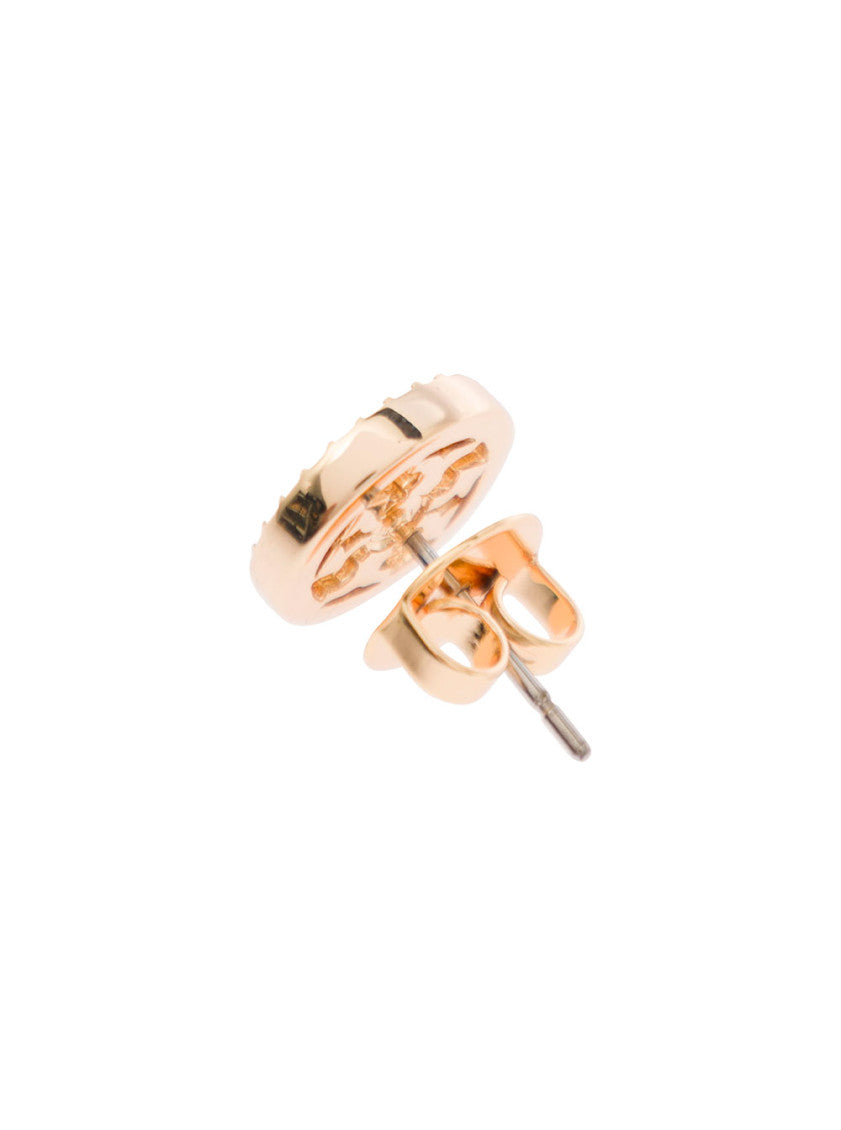 Golden Logo Stud Earrings 2