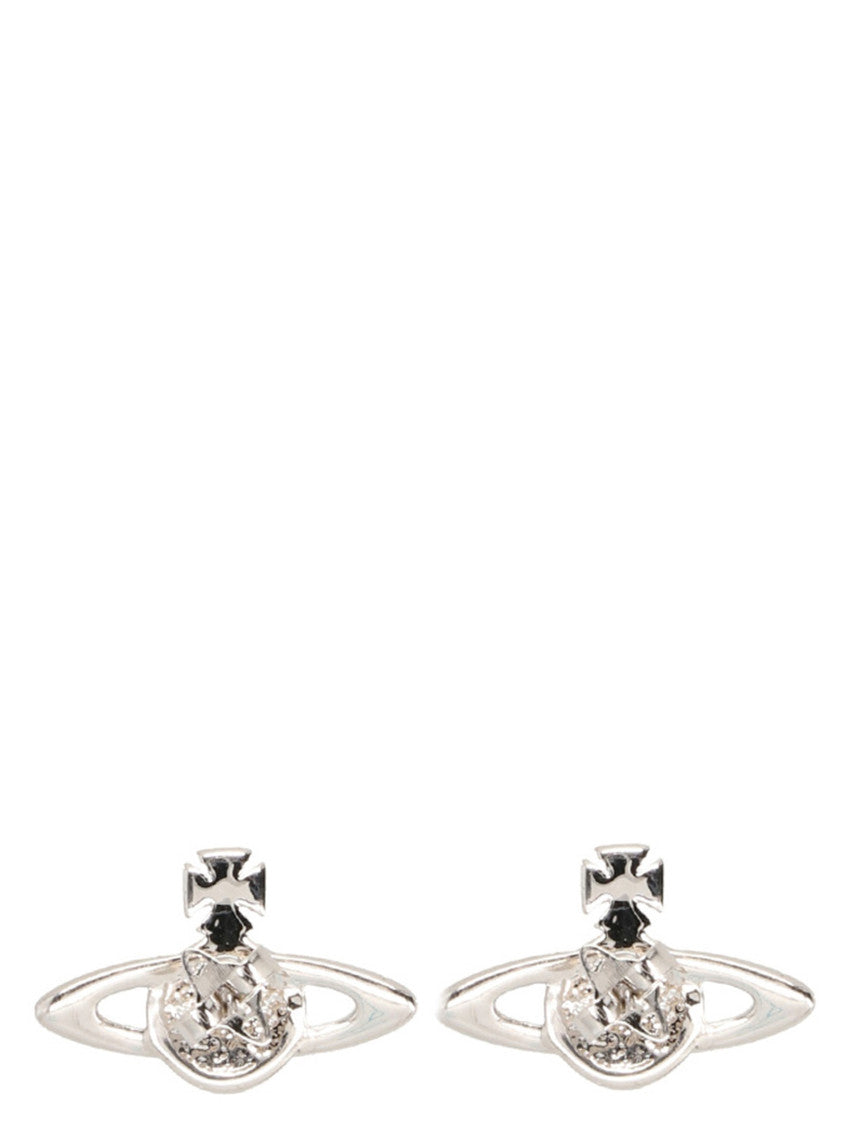 Silver Crystal Embellished Earrings 2