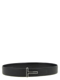Black T Buckle Reversible Belt 1
