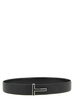 Black T Buckle Reversible Belt 1