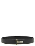 Black T Buckle Reversible Belt 1