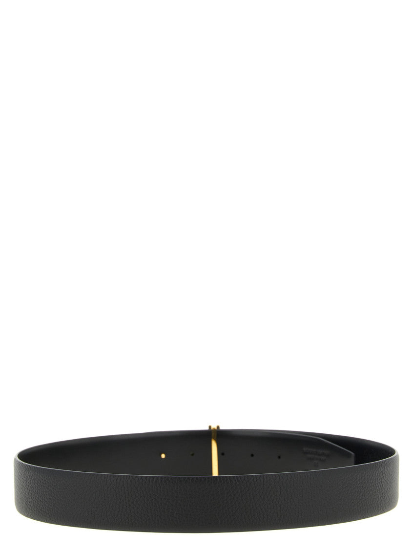 Black T Buckle Reversible Belt 2