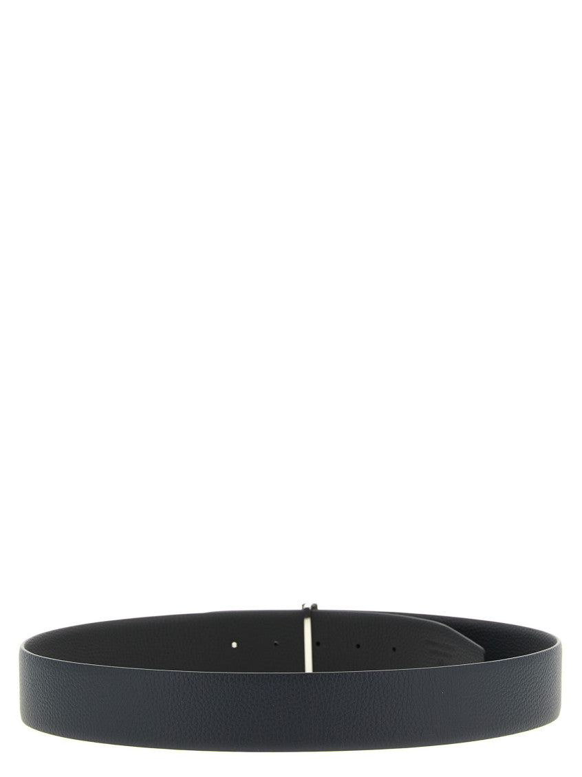 Navy Blue T Buckle Reversible Belt 2