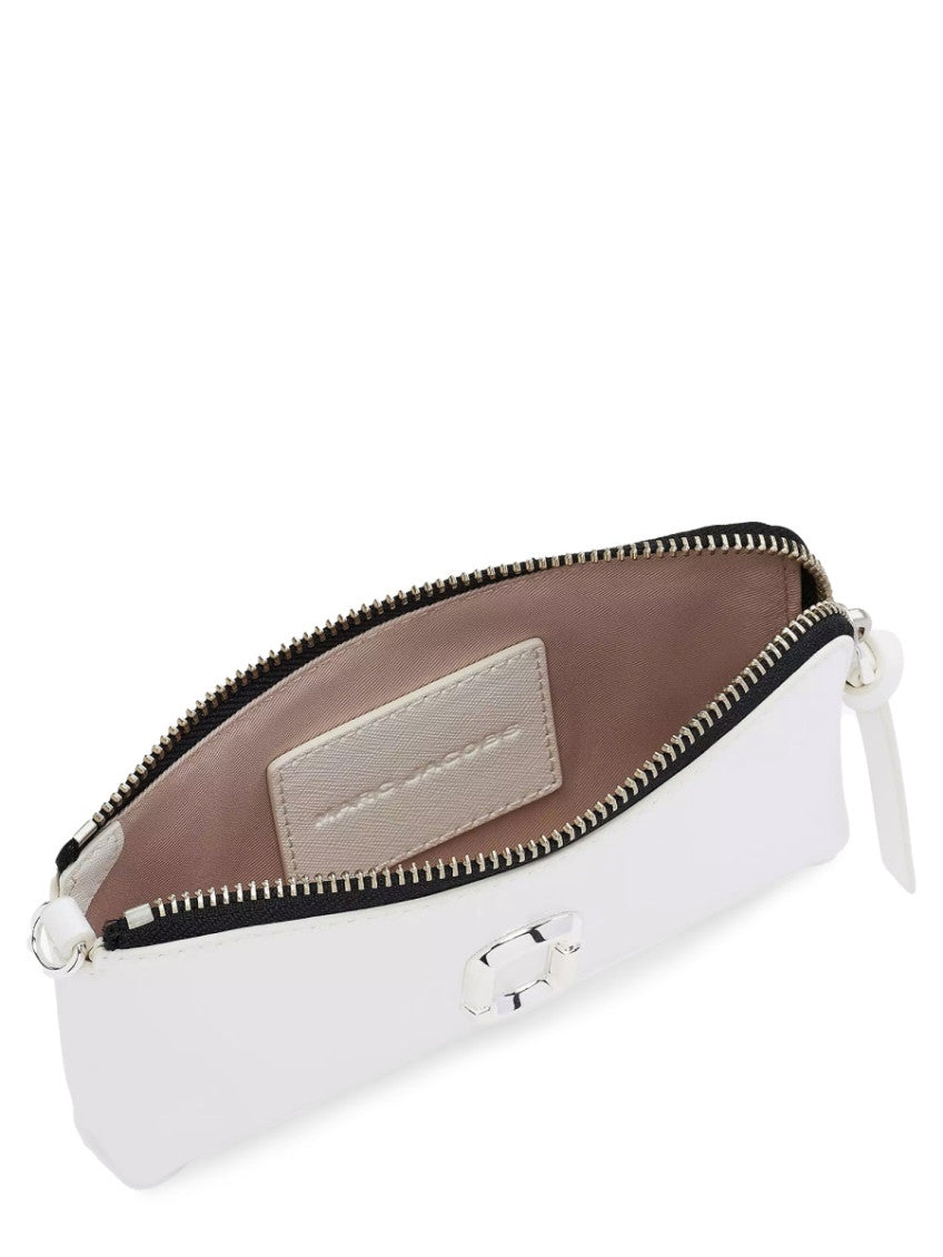 White Logo Wristlet 3