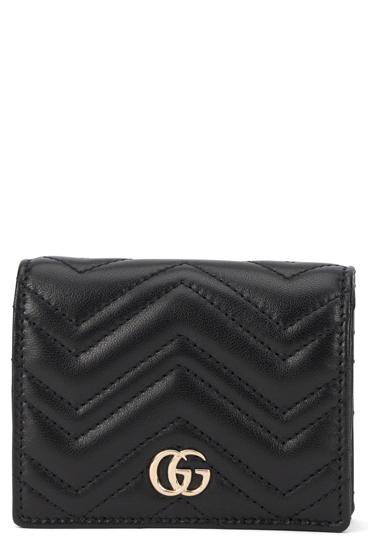 Black GG Marmont Quilted Wallet 1