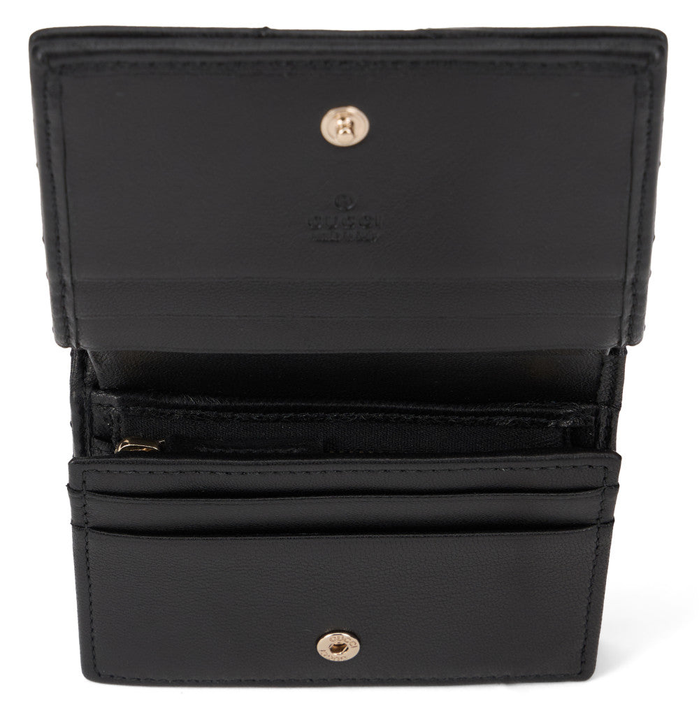 Black GG Marmont Quilted Wallet 2