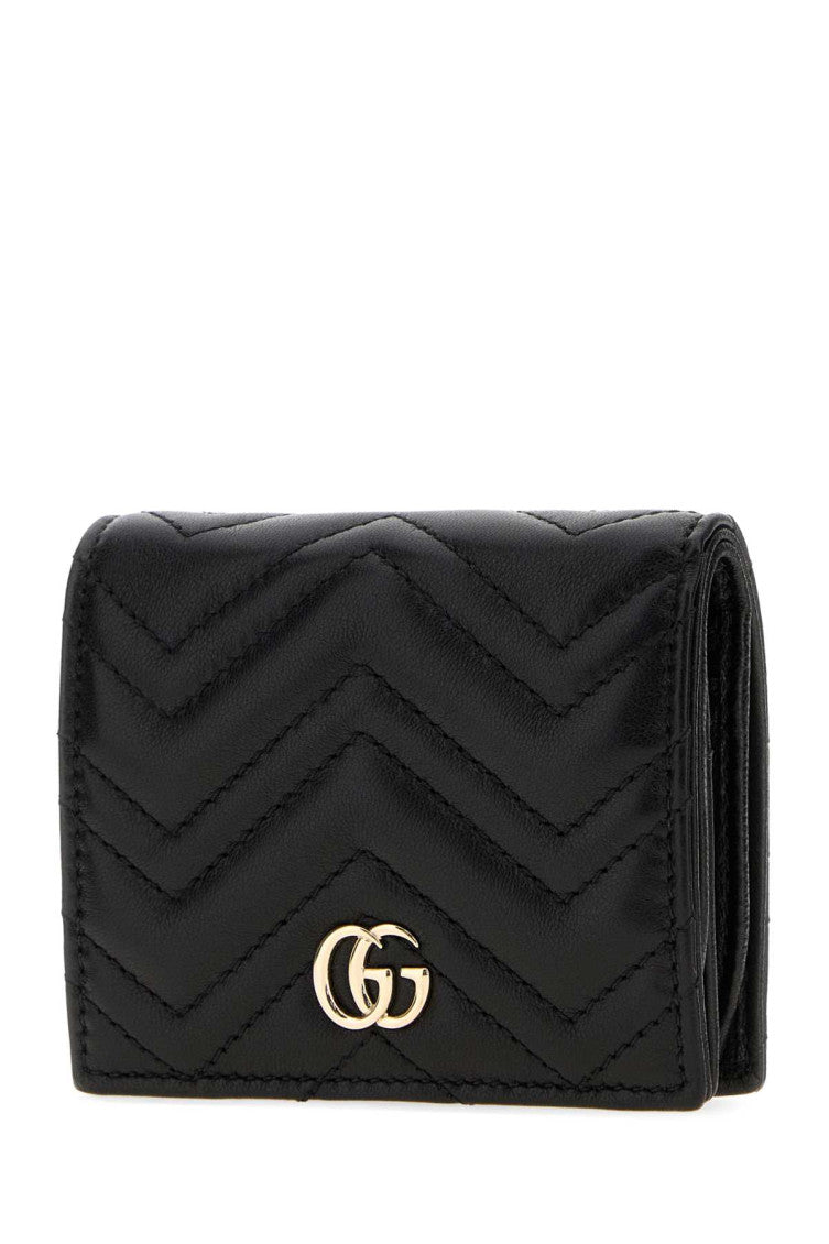 Black GG Marmont Quilted Wallet 3