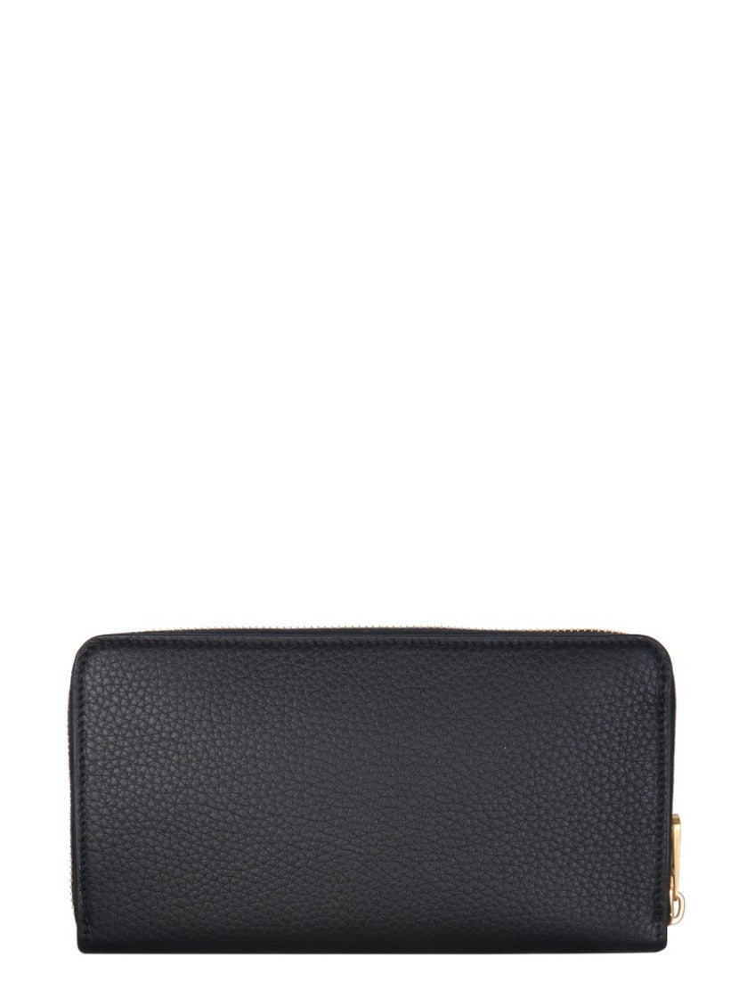 Black Textured Logo wallet 2