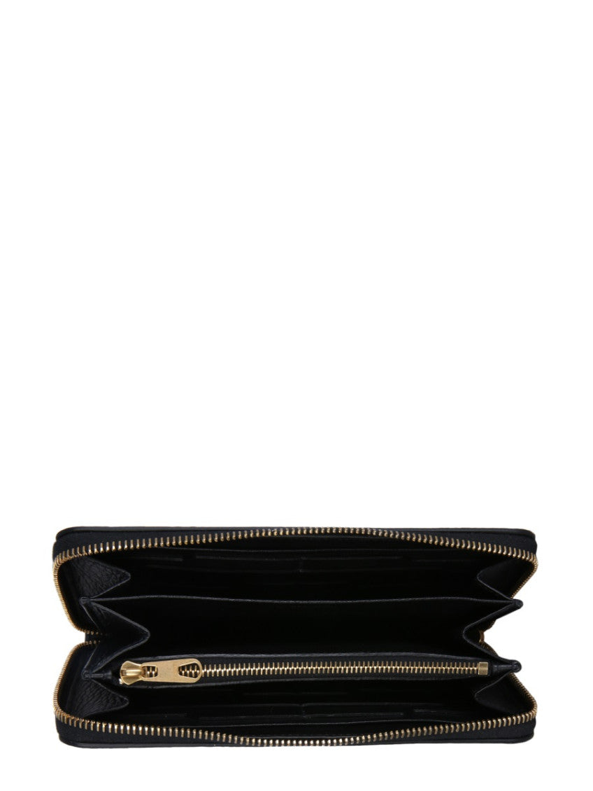 Black Textured Logo wallet 3