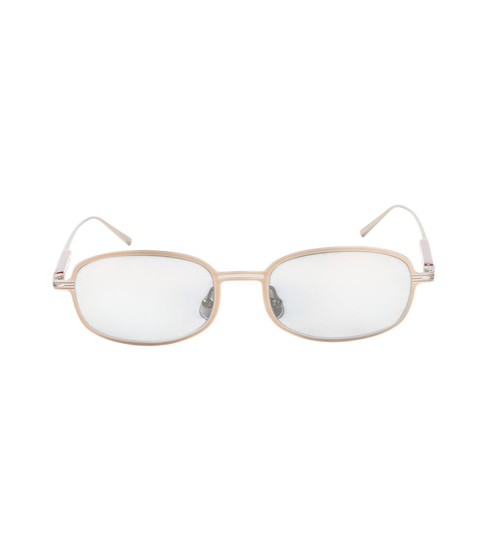 Golden Pink Oval Sunglasses 1