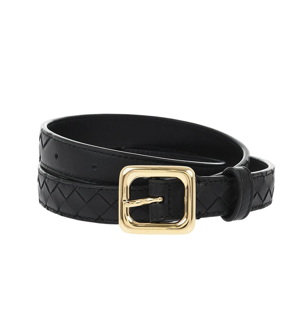 Black Intrecciato Buckle Belt 2