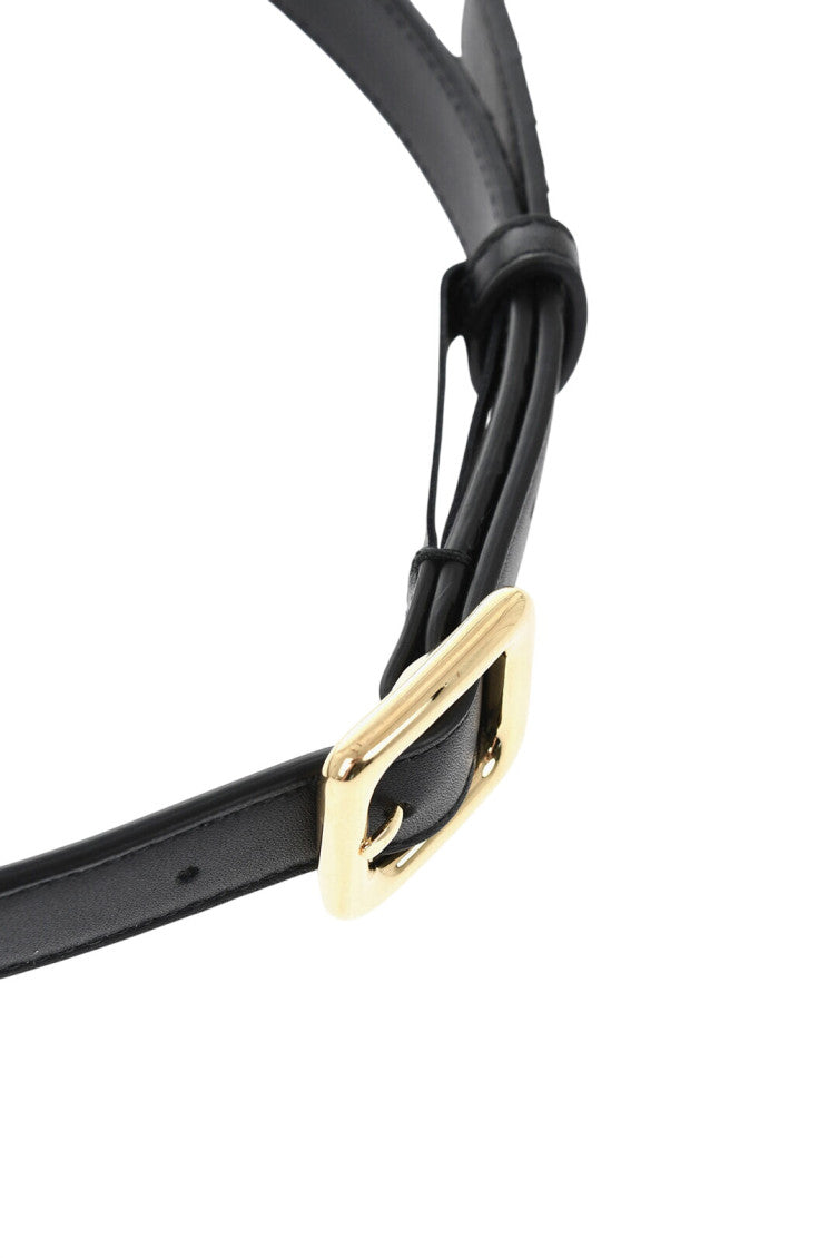 Black Intrecciato Buckle Belt 3