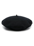 Black Wool Basque Beret Hat 1