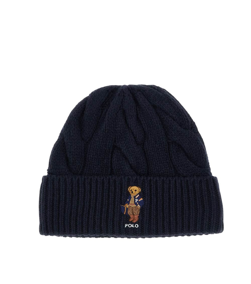 Dark Blue Logo Beanie Cap 1