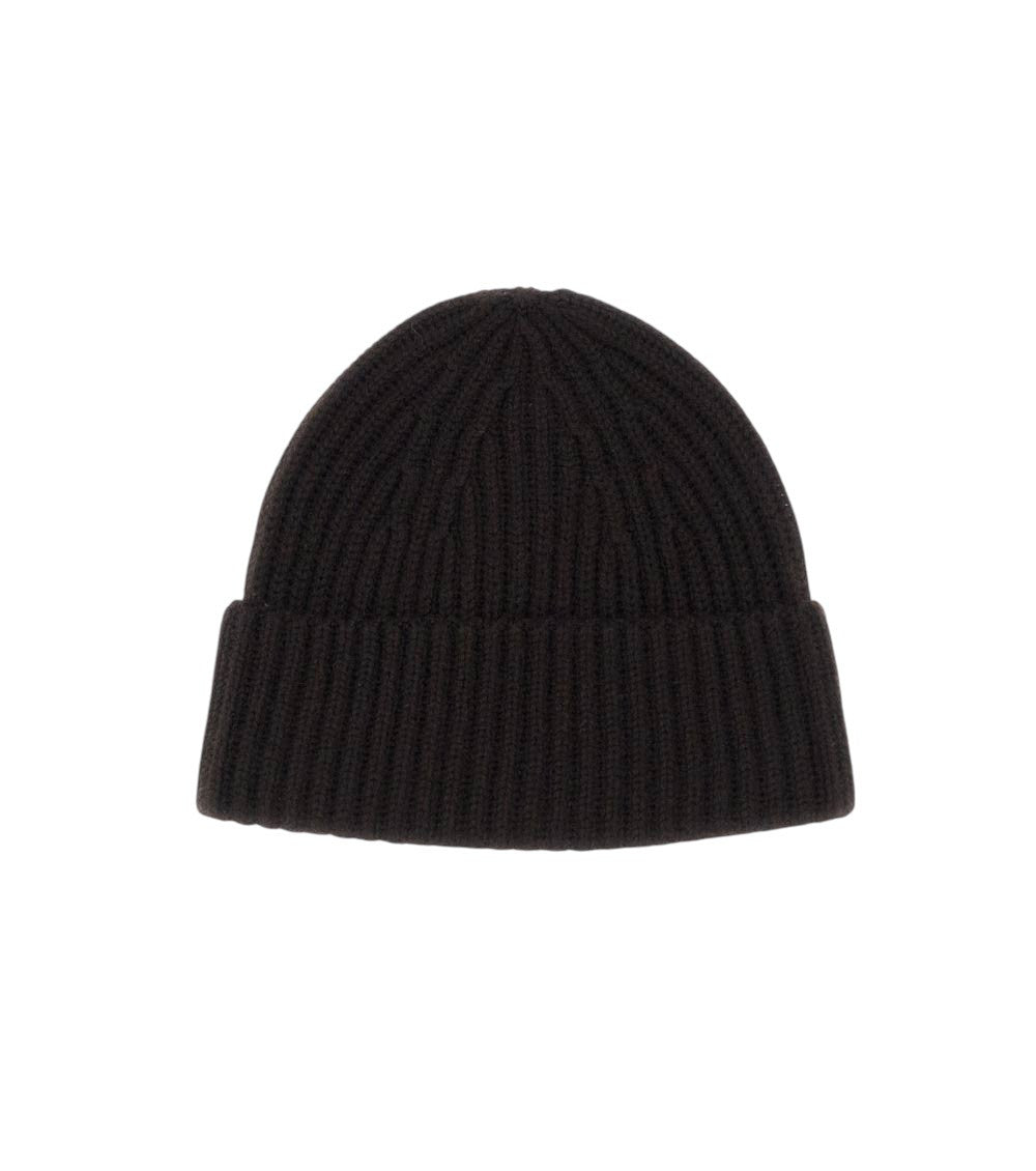 Dark Brown Knitted Beanie Cap 1