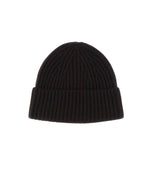 Dark Brown Knitted Beanie Cap 1