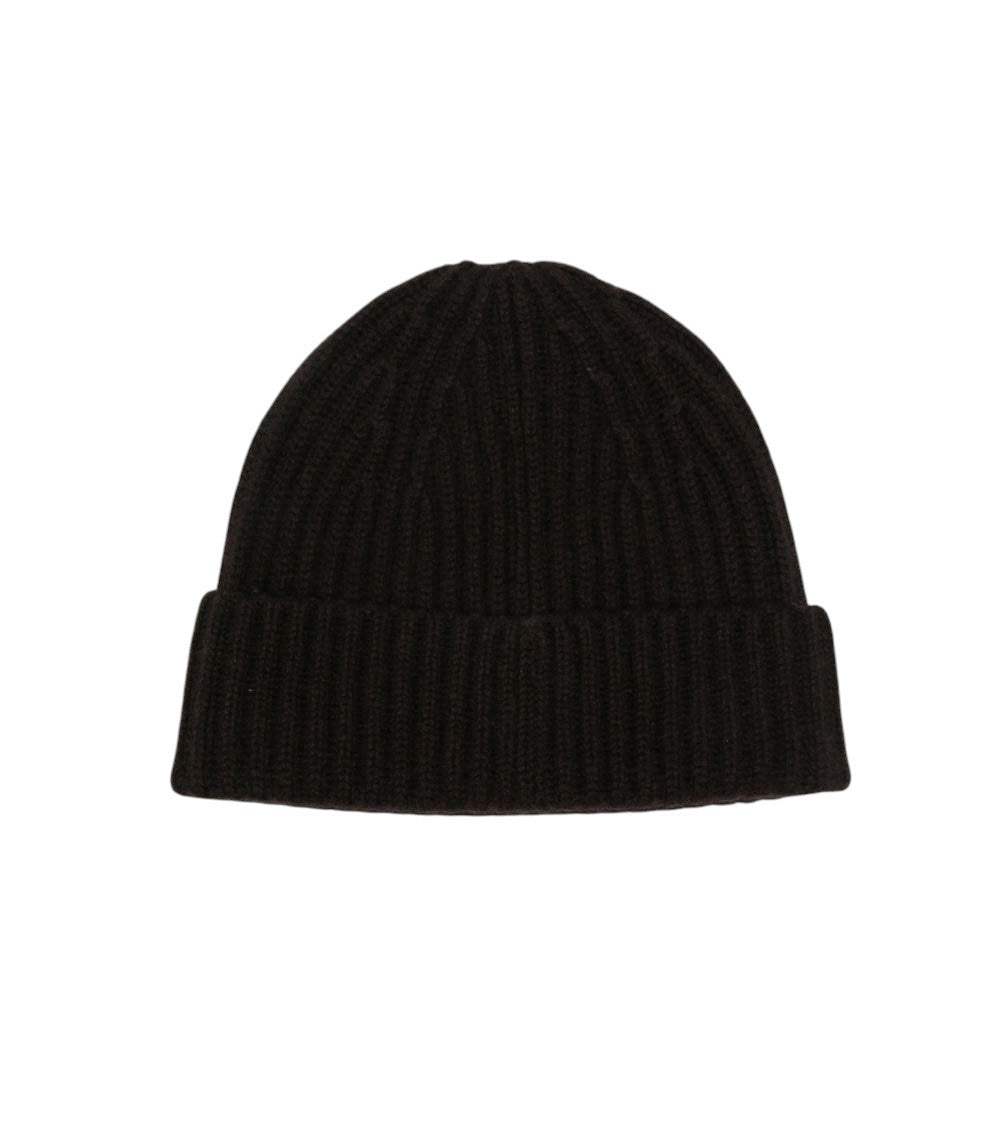 Dark Brown Knitted Beanie Cap 3