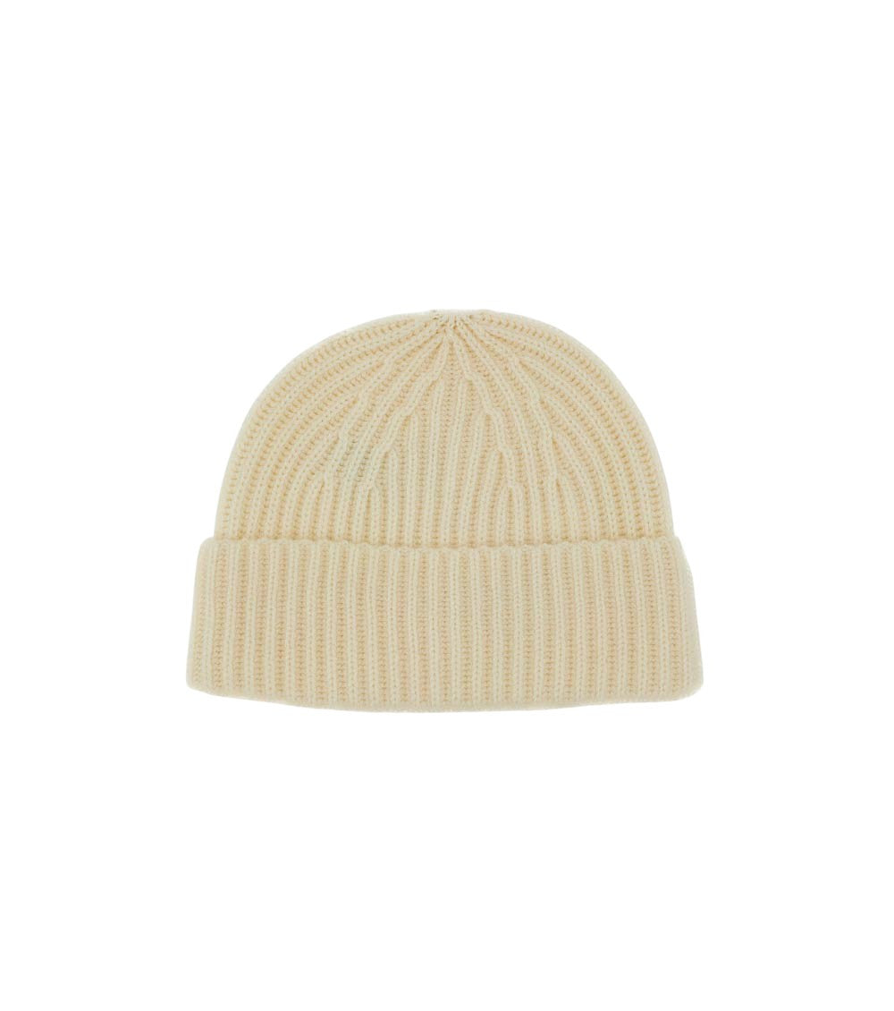 Off White Knitted Beanies Cap 1