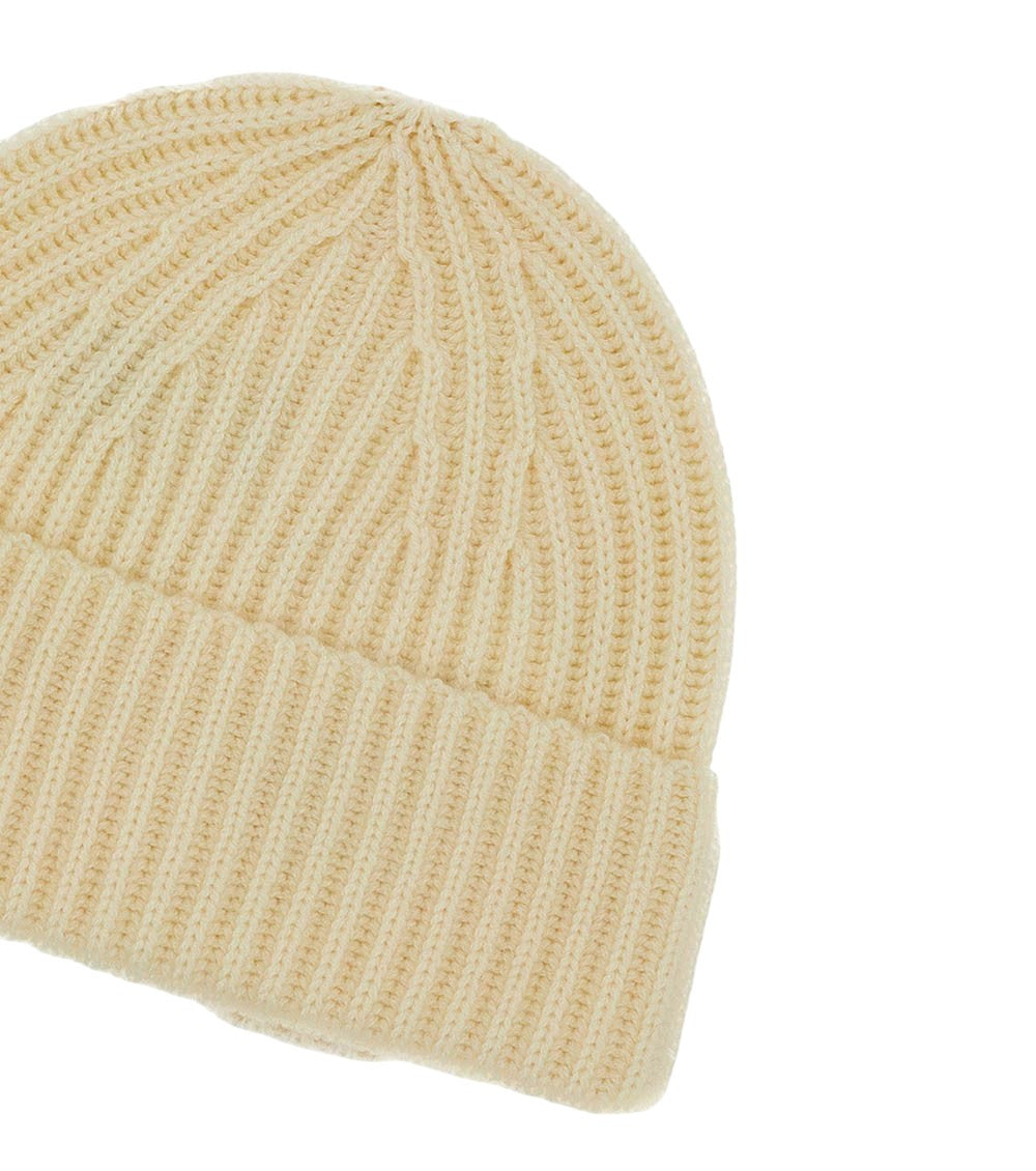 Off White Knitted Beanies Cap 2