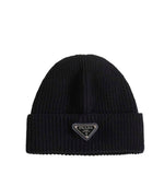 Black Milano Logo Beanie Cap 1