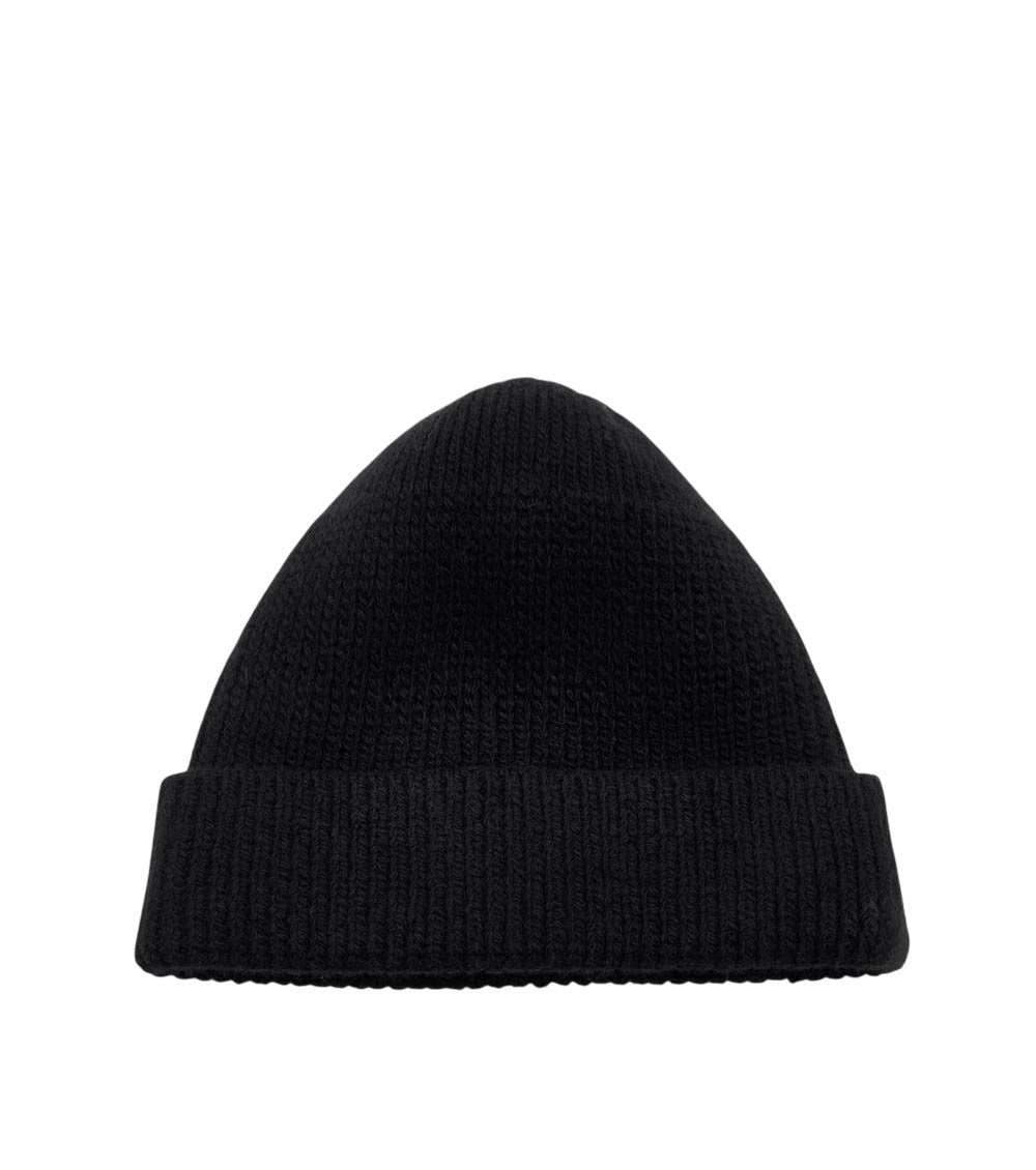 Black Milano Logo Beanie Cap 2