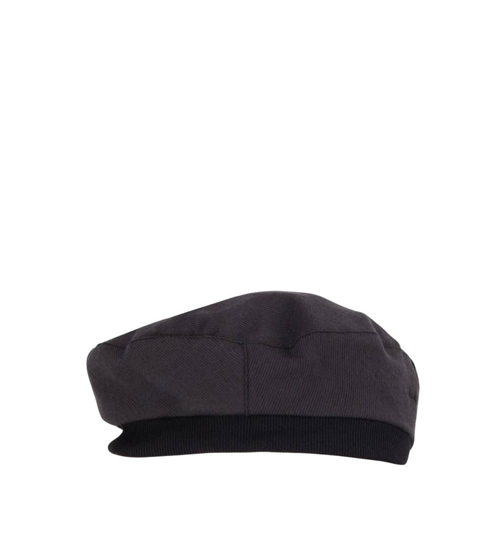 Black Solid Beret Hat 2