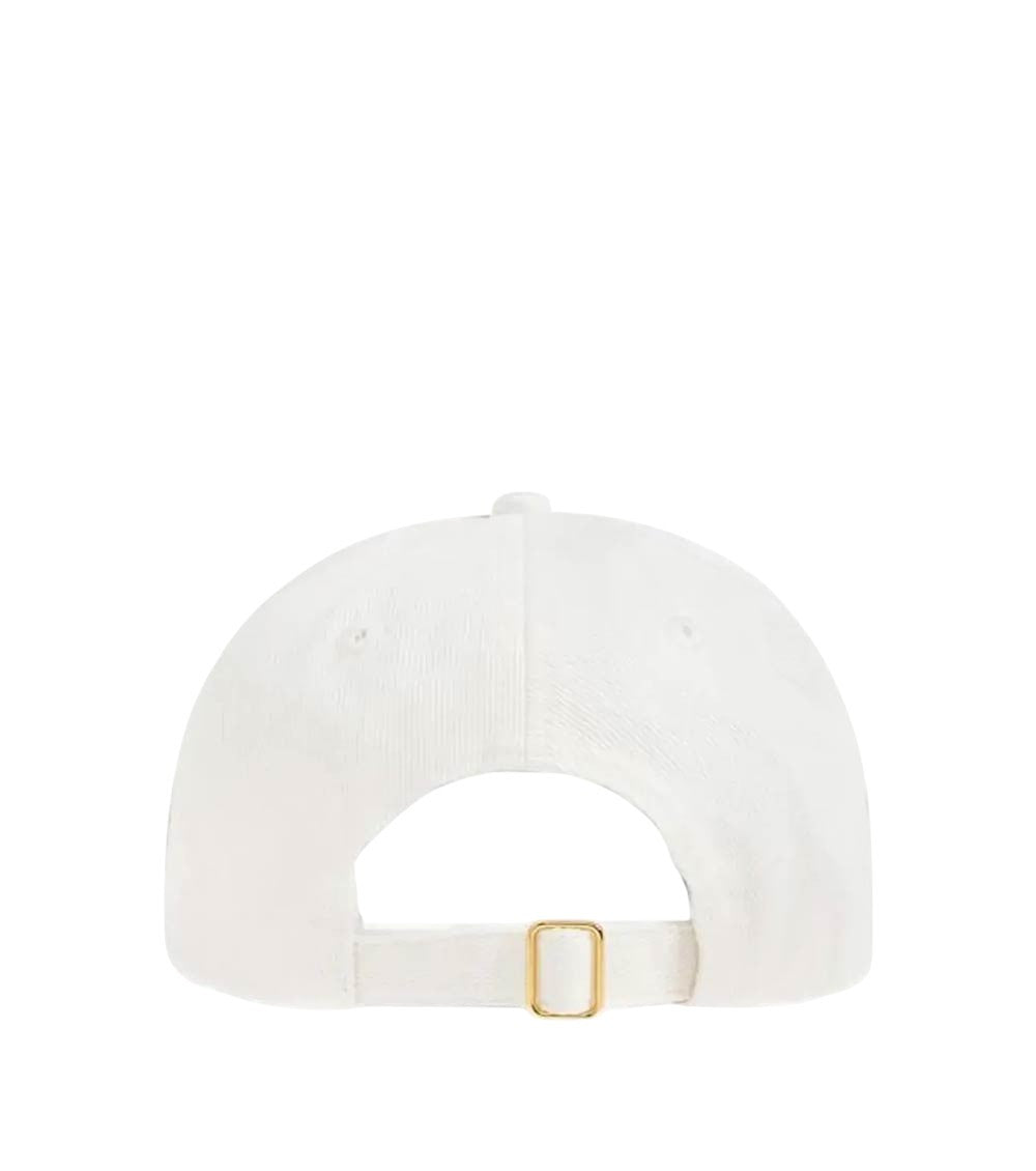 White Graphic Logo  Baseball Cap 3