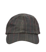 Dark Brown Checks Baseball Cap 1