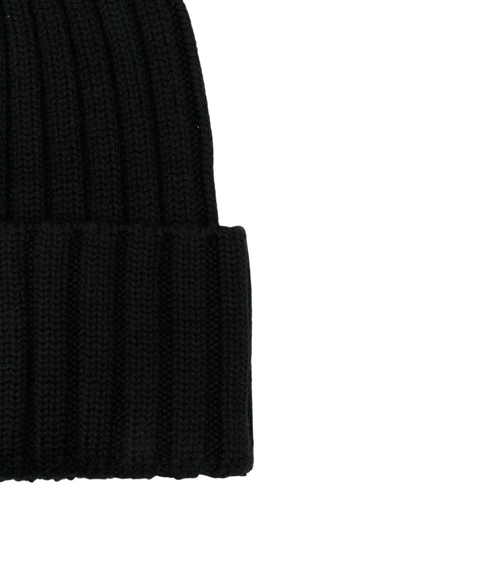 Black Logo Beanie Cap 2