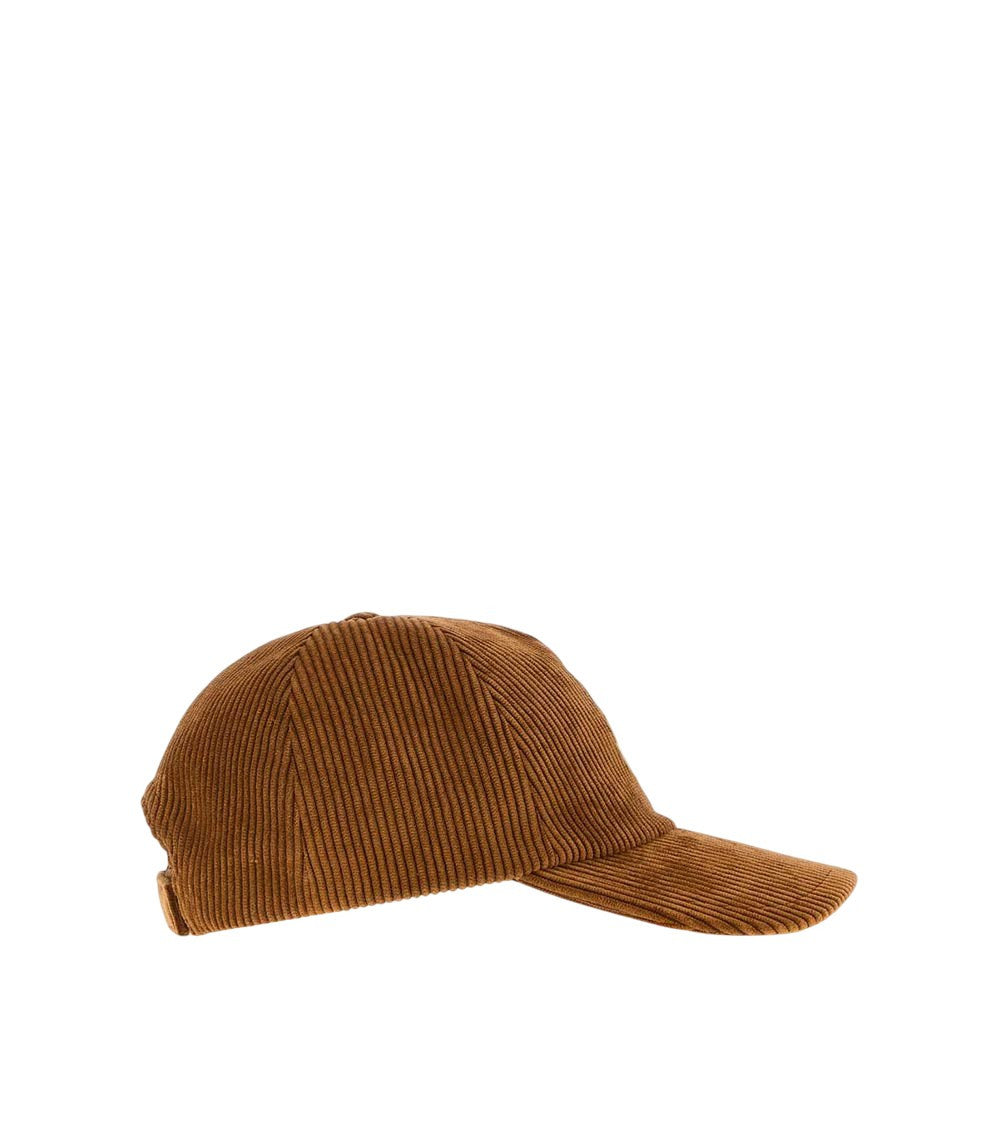 Brown Textured Baseball Cap 2