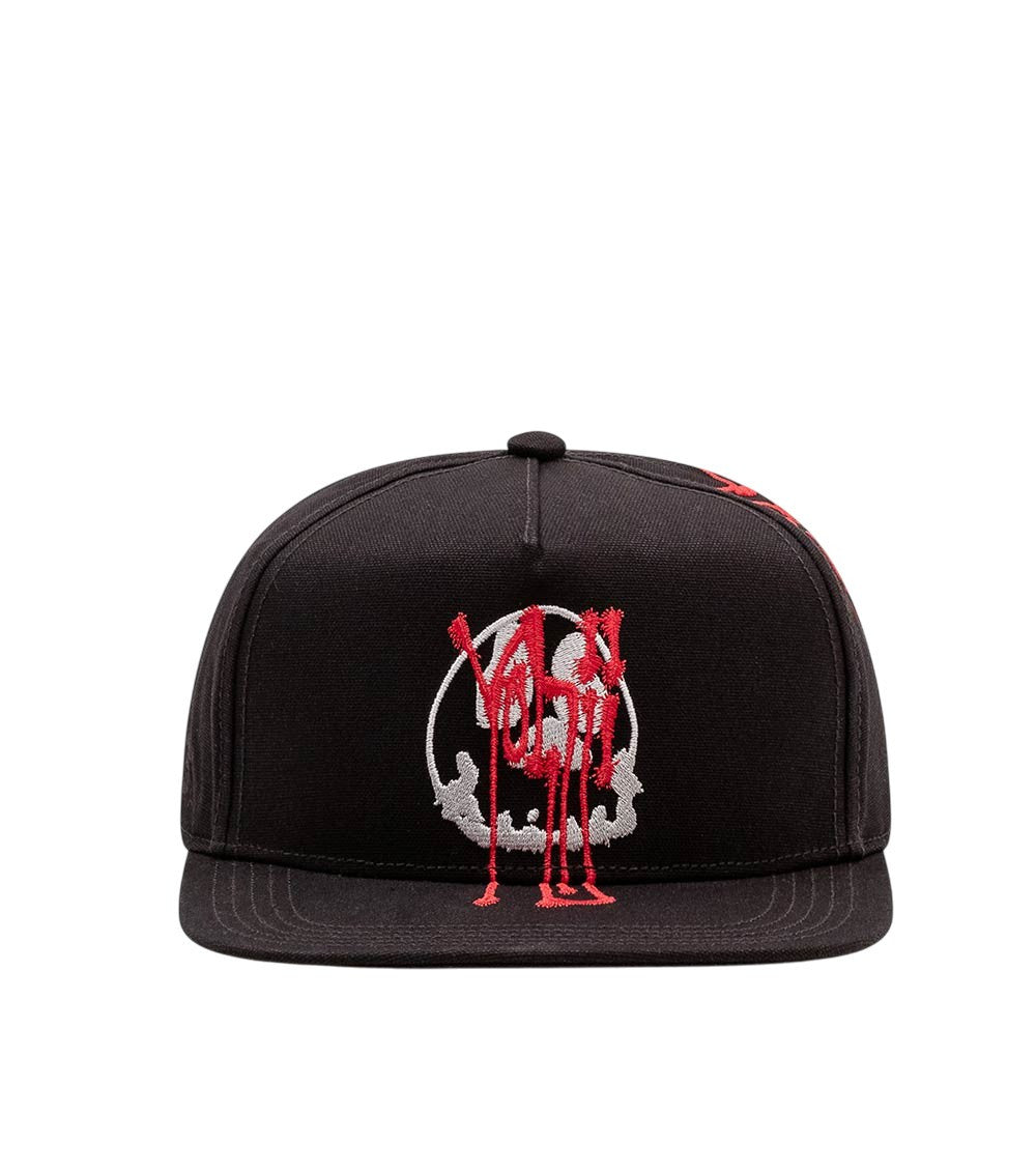 Black Embroidered Baseball Cap 1