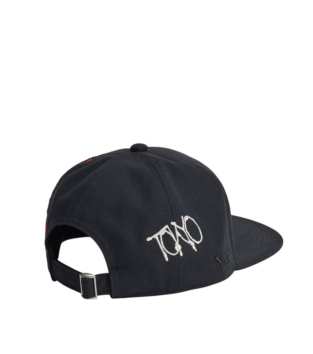 Black Embroidered Baseball Cap 3