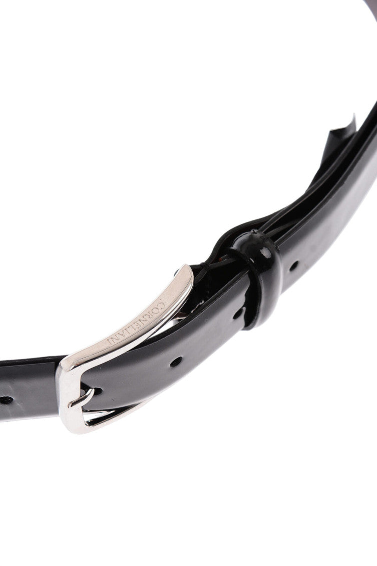 Black Solid Buckle Belt 2
