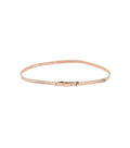 Light Pink Solid Slim Belt 1