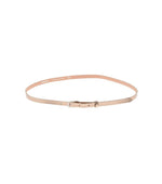 Light Pink Solid Slim Belt 1