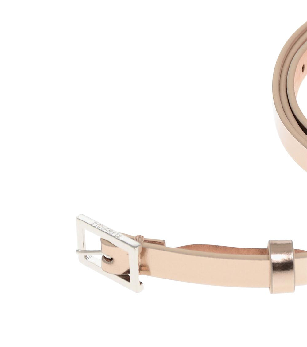 Light Pink Solid Slim Belt 3