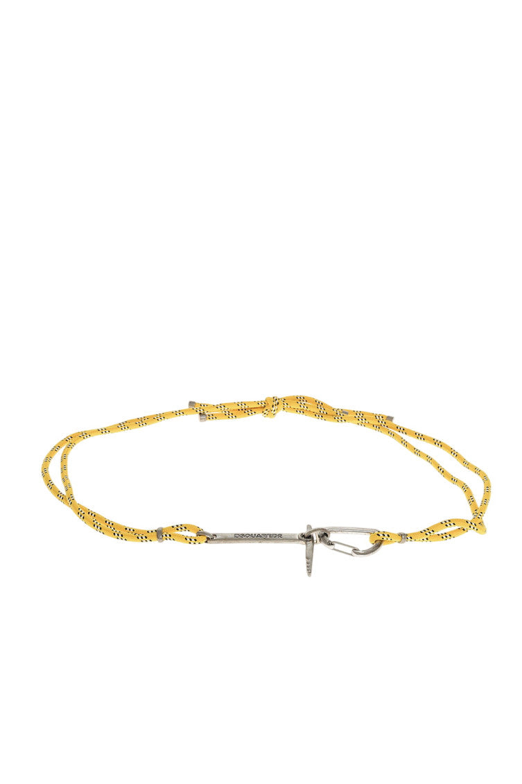 Yellow Solid Rope Belt 1