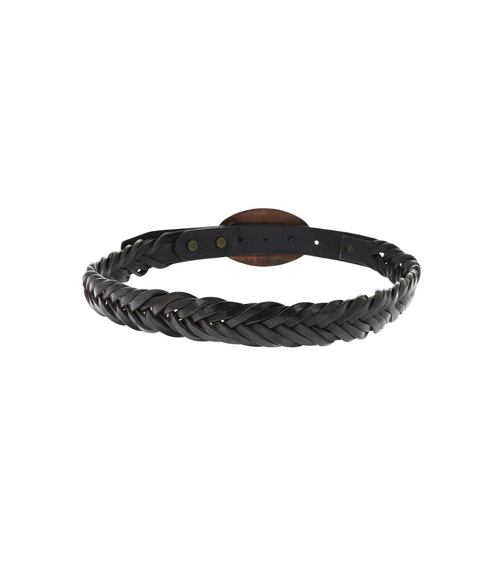 Black Aloha Woven Belt 2