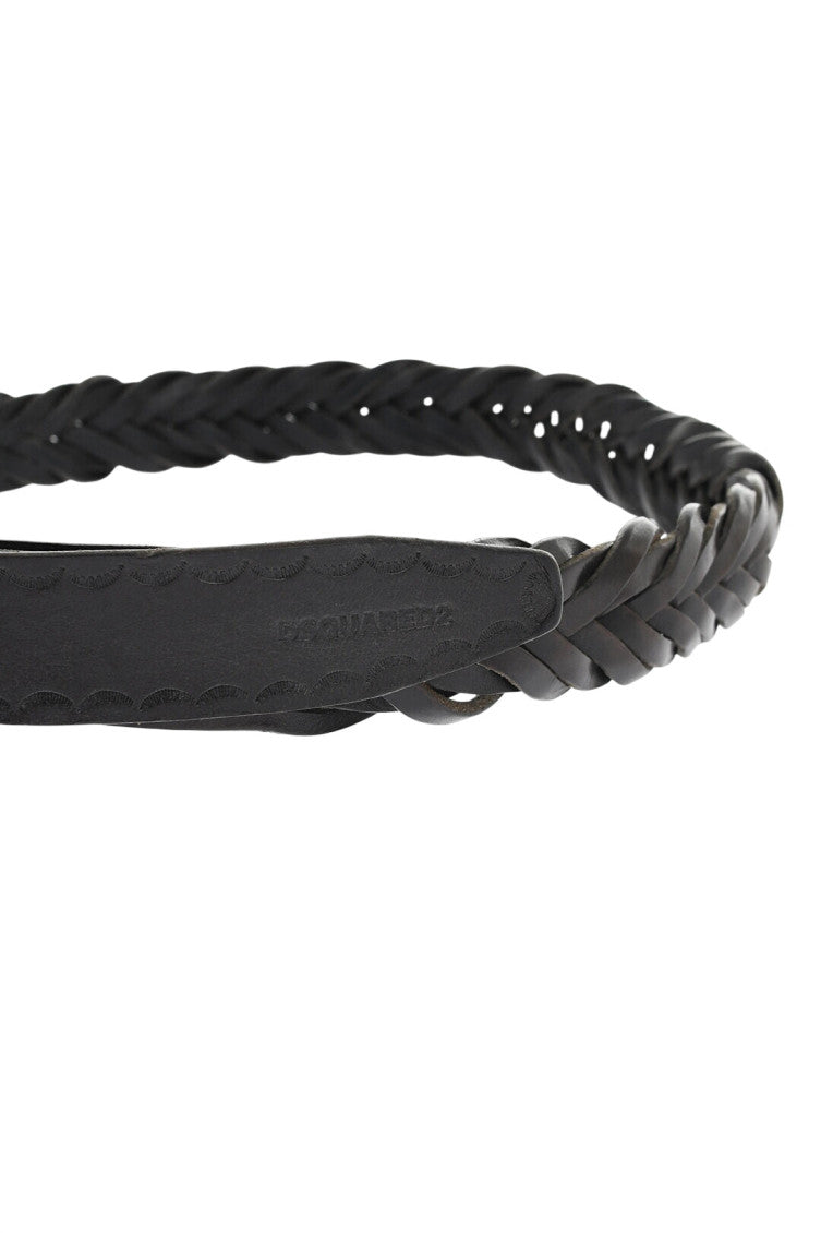 Black Aloha Woven Belt 4