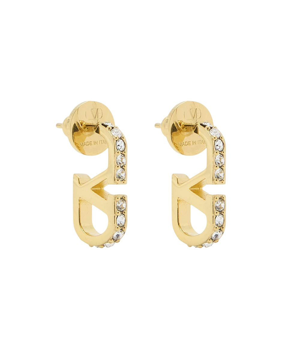Golden Signature Stud Earrings 1