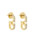 Golden Signature Stud Earrings 1