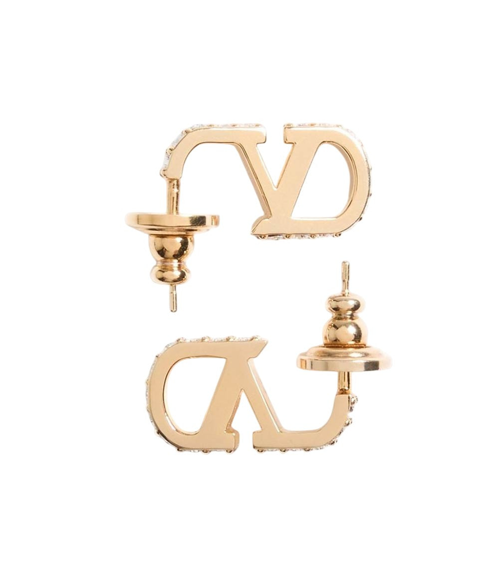 Golden Signature Stud Earrings 2