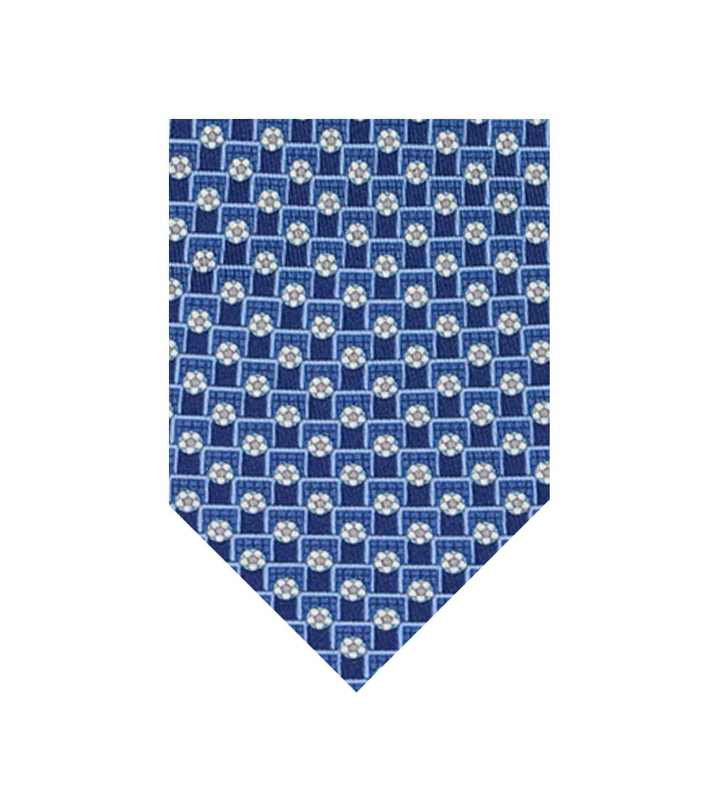 Blue Sport Geometric Print Tie 1